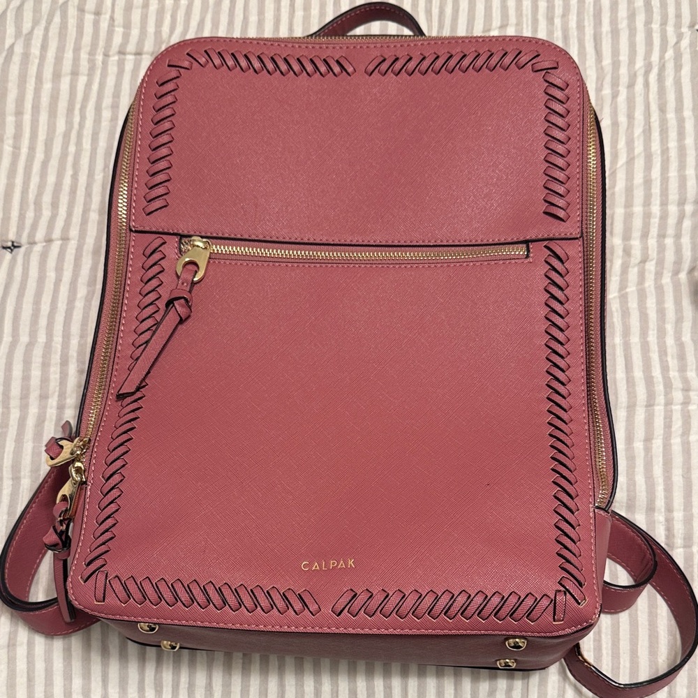 Calpak Rose Backpack with Gold Accents